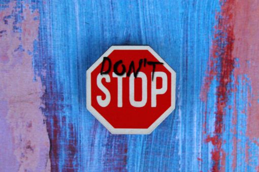 Деревянный значок Знак Don't stop