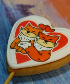 Имбирное печенье Влюбленные лисички