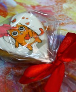 Имбирное печенье Котик с шариками